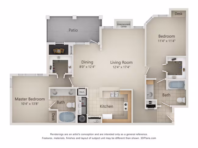 Unit 1024 1004 floor plan